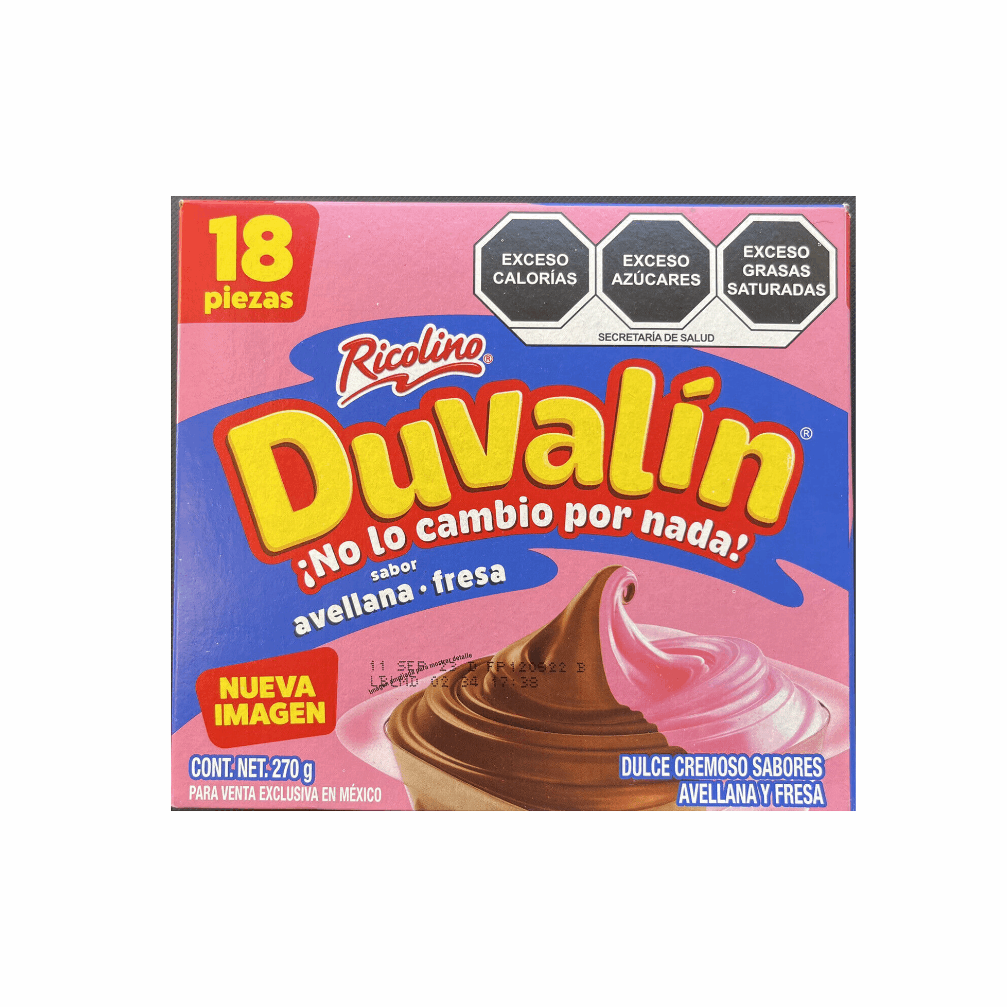 Ricolino Duvalin Hazelnut & Strawberry 18ct