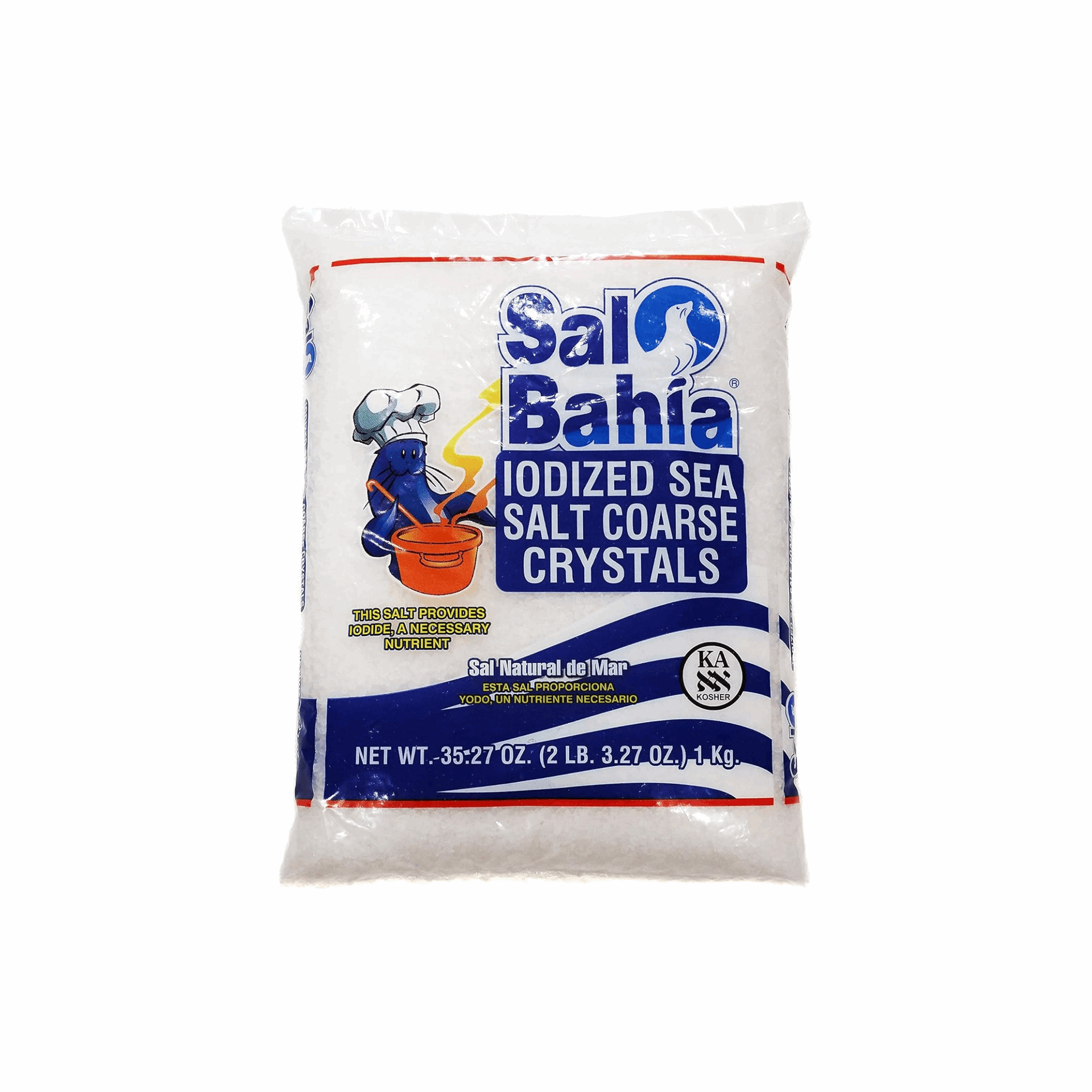 Sal Bahia Iodized Sea Salt Coarse Crystals 2Lb (Case of 12)