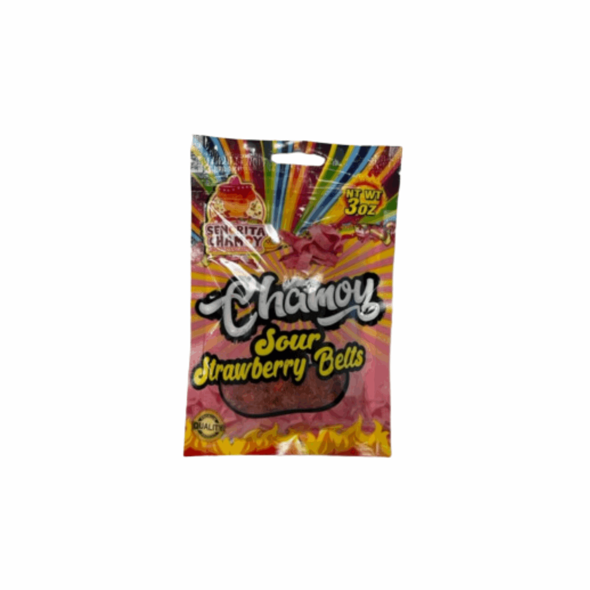 Senor Chamoy Sour Strawberry Belts 5oz (Case of 12)