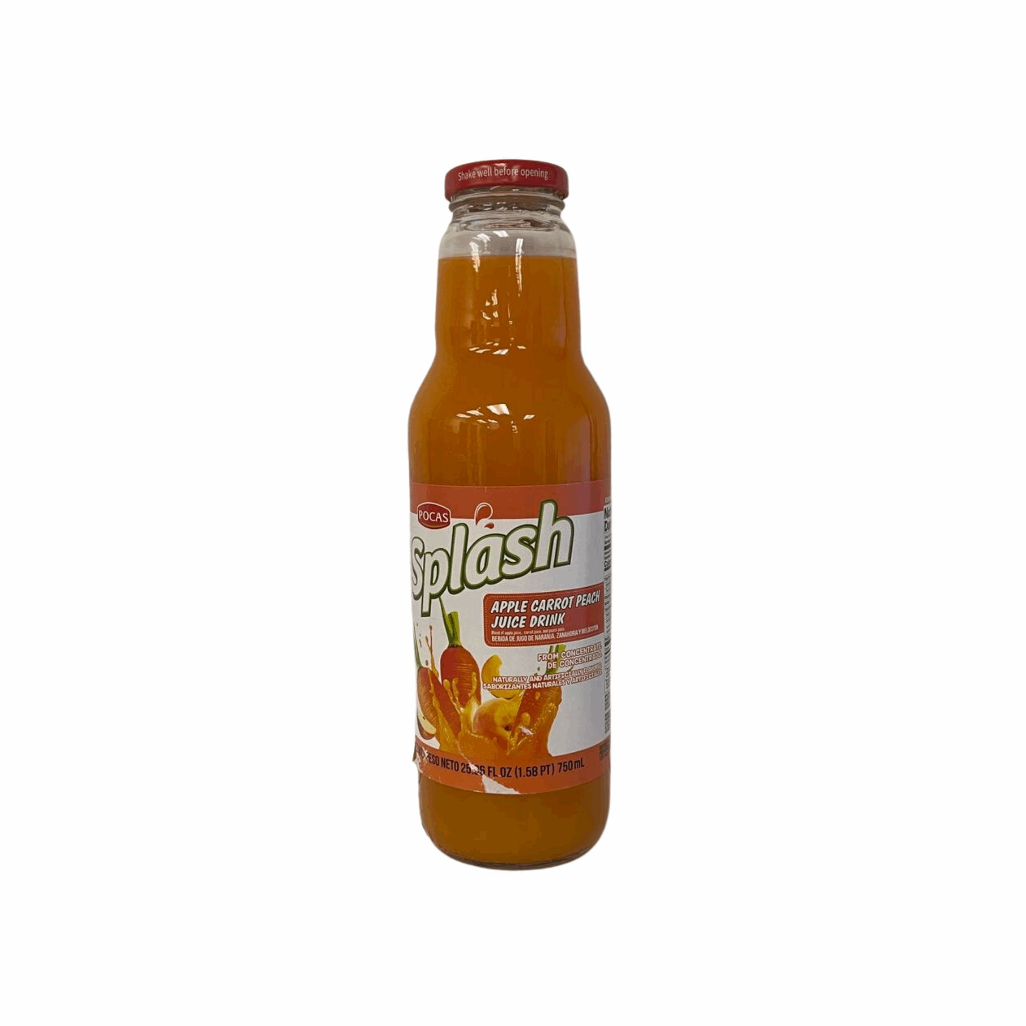 Splash Apple Carrot Peach Juice 750ml (Case of 8)