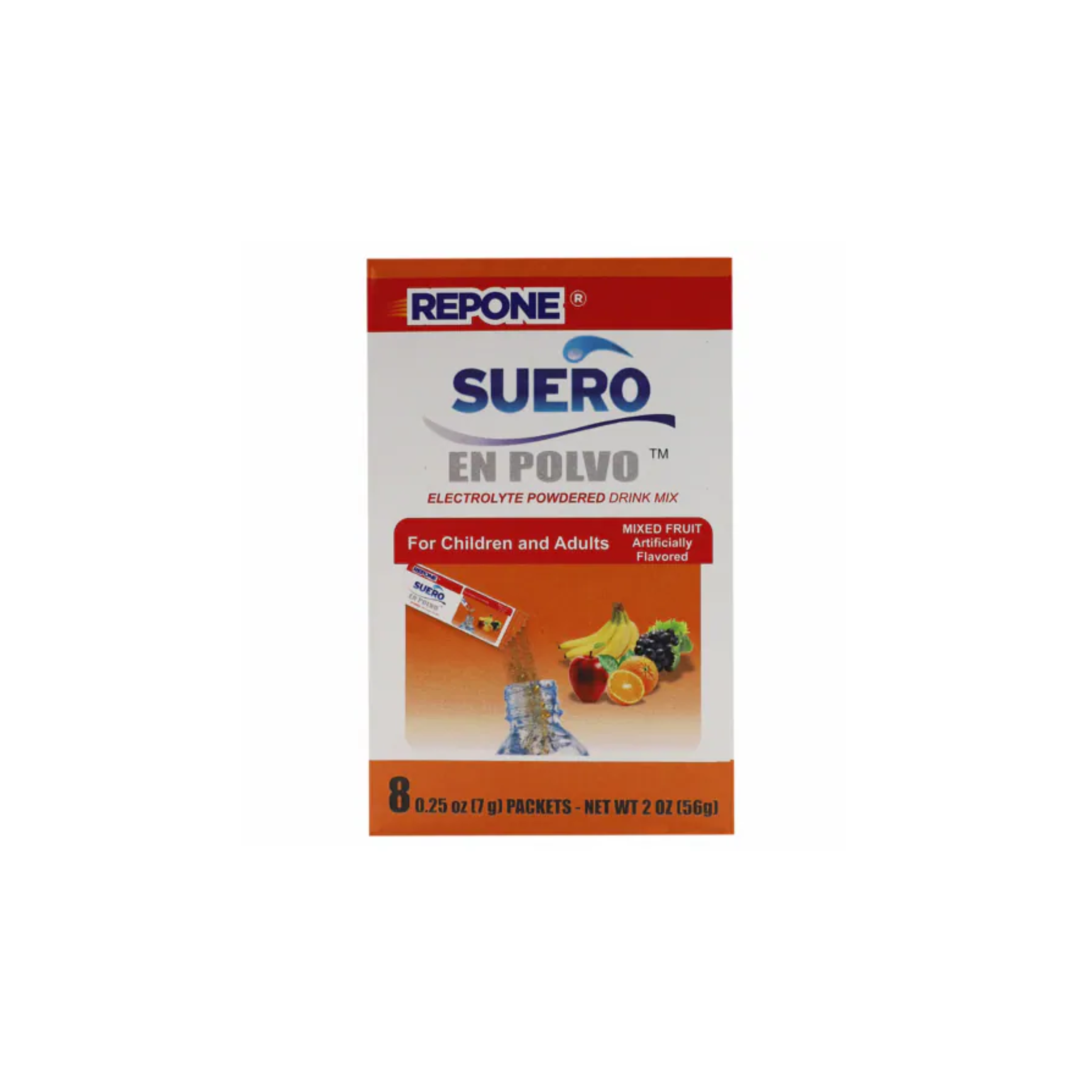 Suero Mixed Fruit Electrolyte Powdered Drink Mix 8ct