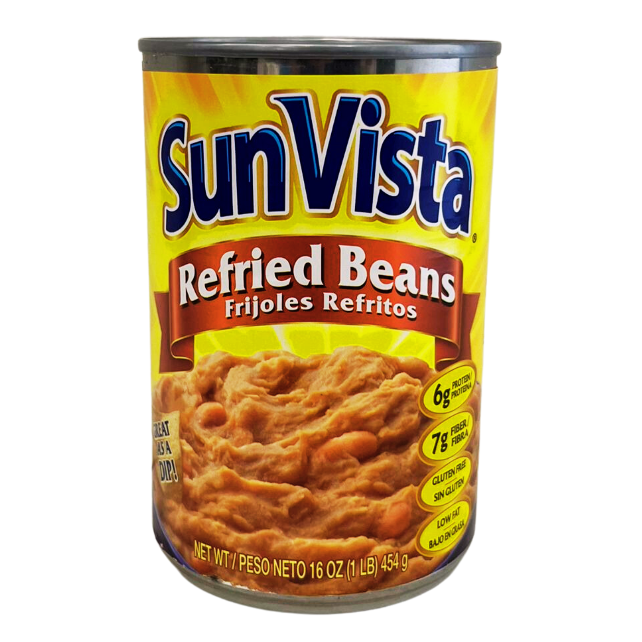 Sun Vista Refried Beans 16oz