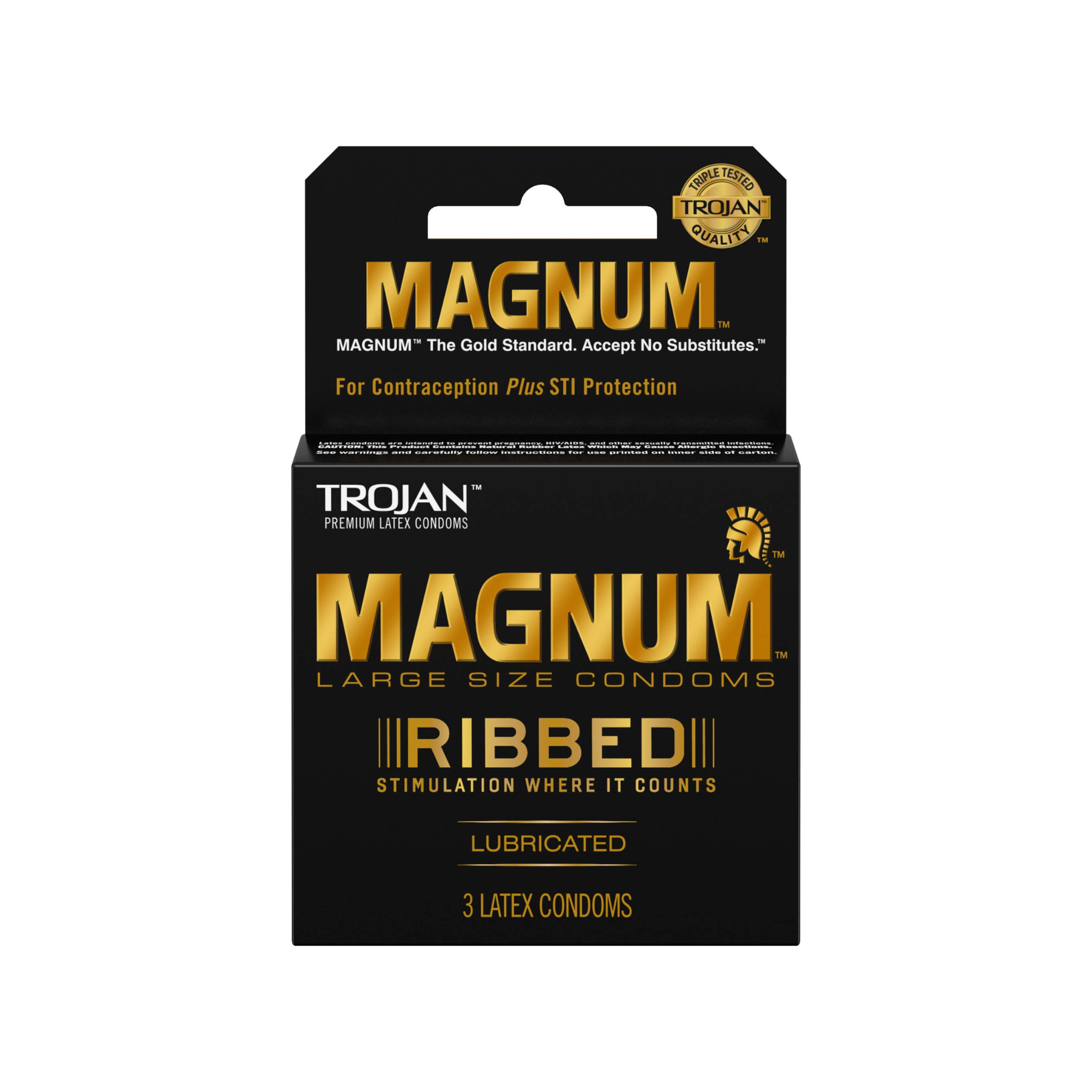 Trojan Magnum Ribbed Condoms