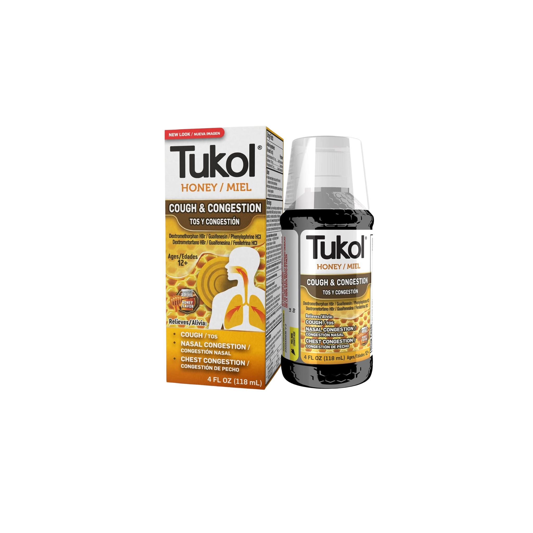 Tukol Honey Cough & Congestion Syrup 4oz