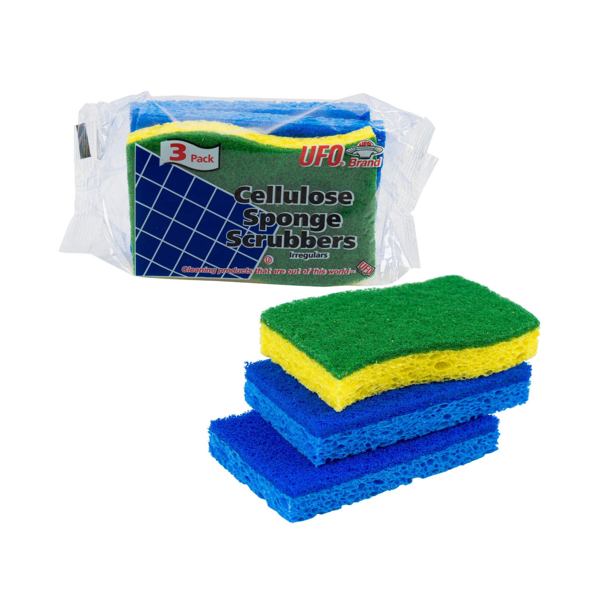 UFO Cellulose Scrubbers 3ct