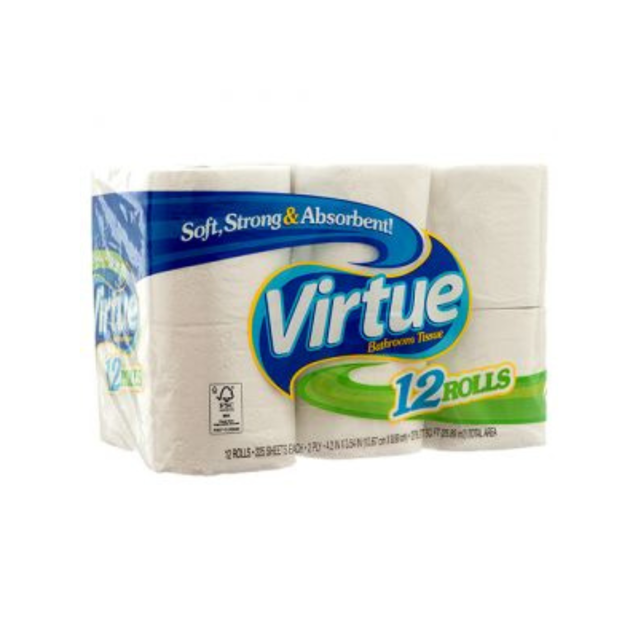 Virtue Regular Bath Tissue 12 Rolls