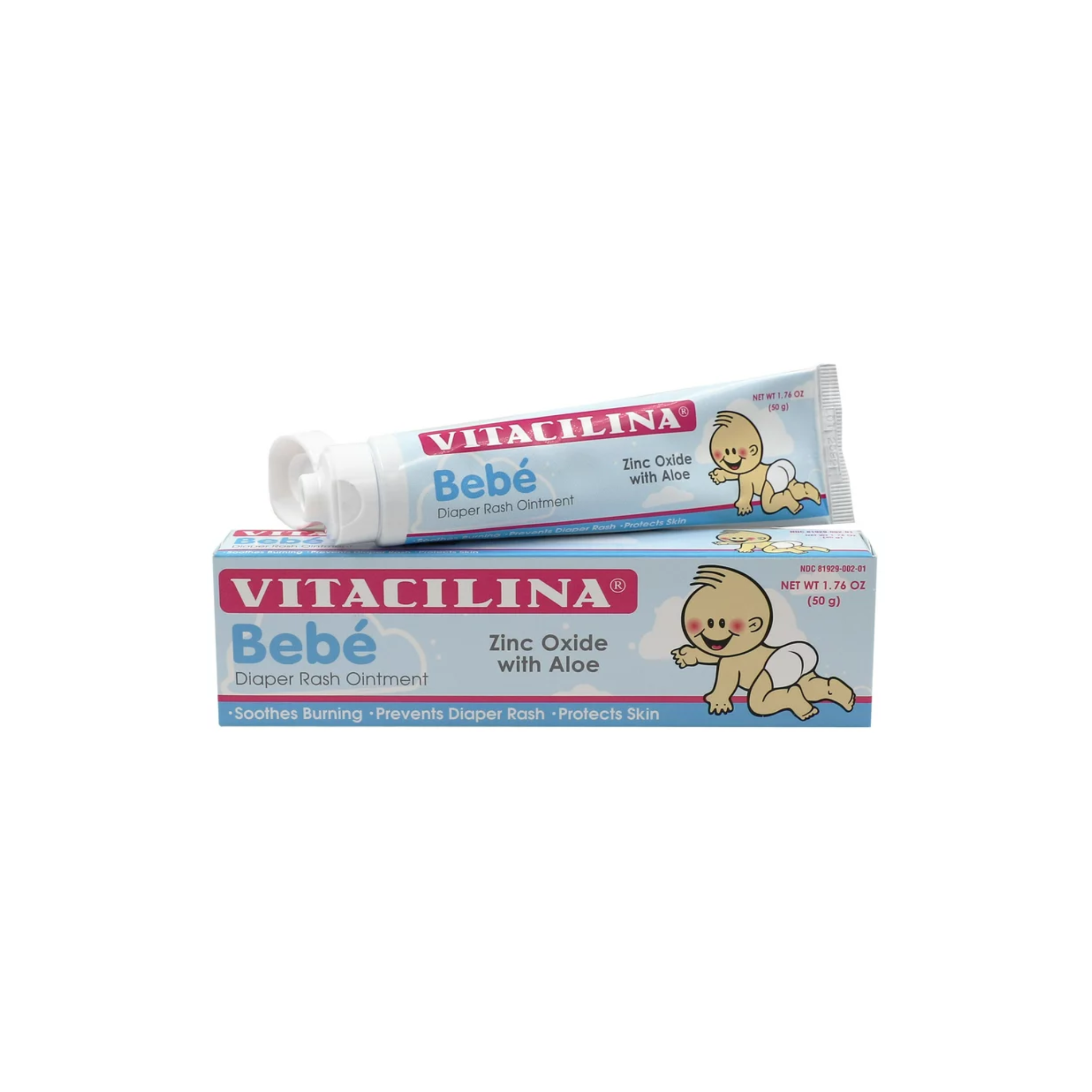 Vitacilina Bebe Diaper Rash Ointment 1.76oz