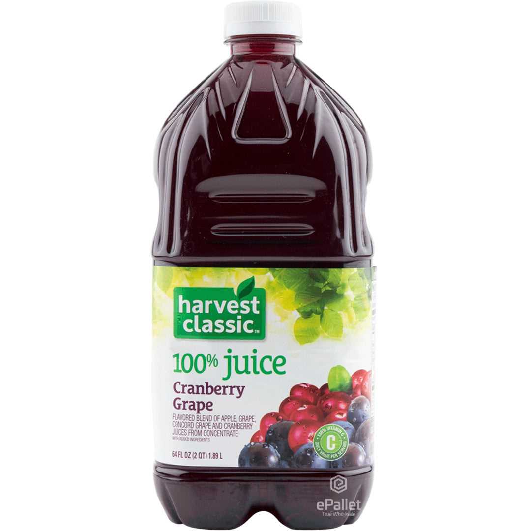 Harvest Cranberry Grape Juice 64oz/8pk