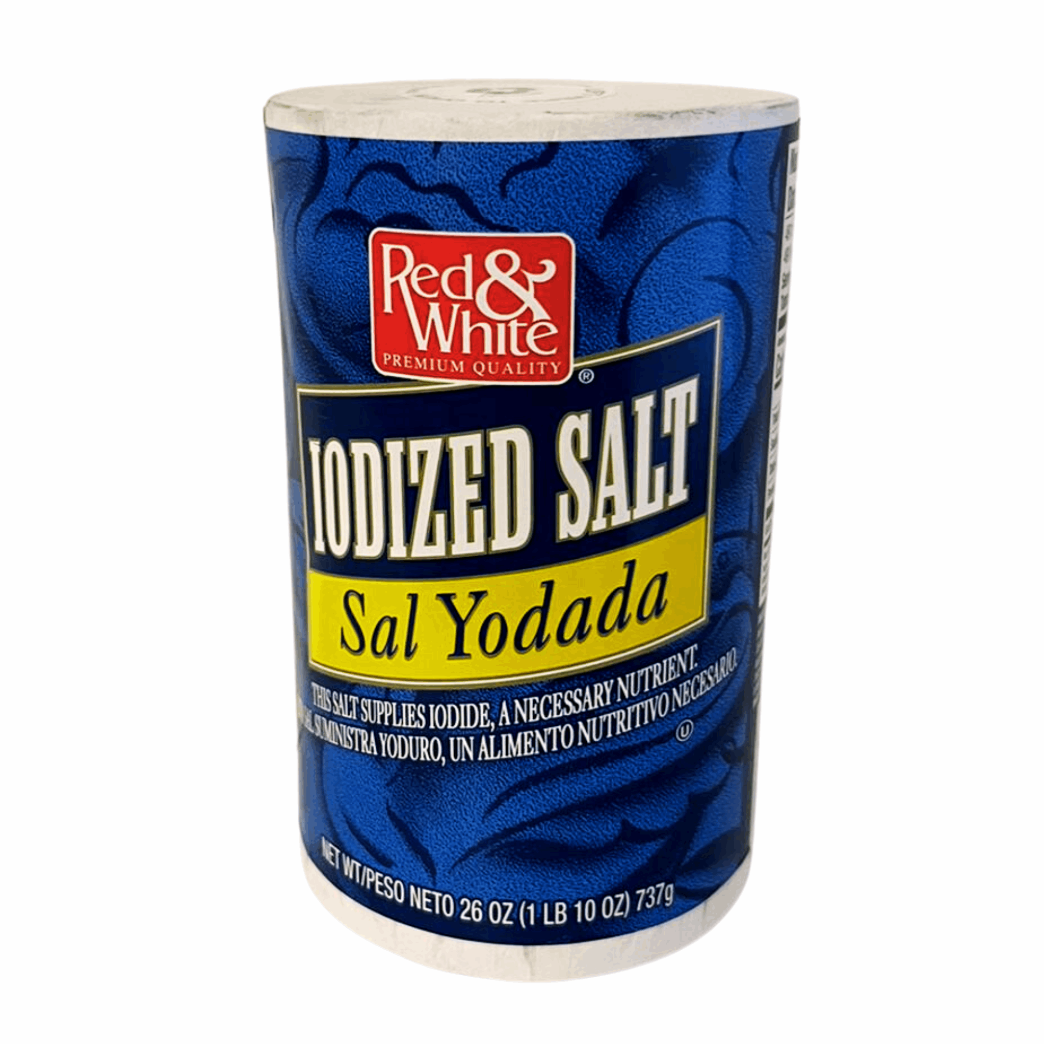 Red & White Iodized Salt 26oz (Case of 24)