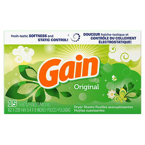 Gain Original Dryer Sheets (15 Sheets)