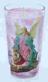 Religious Candle Angel De La Guarda