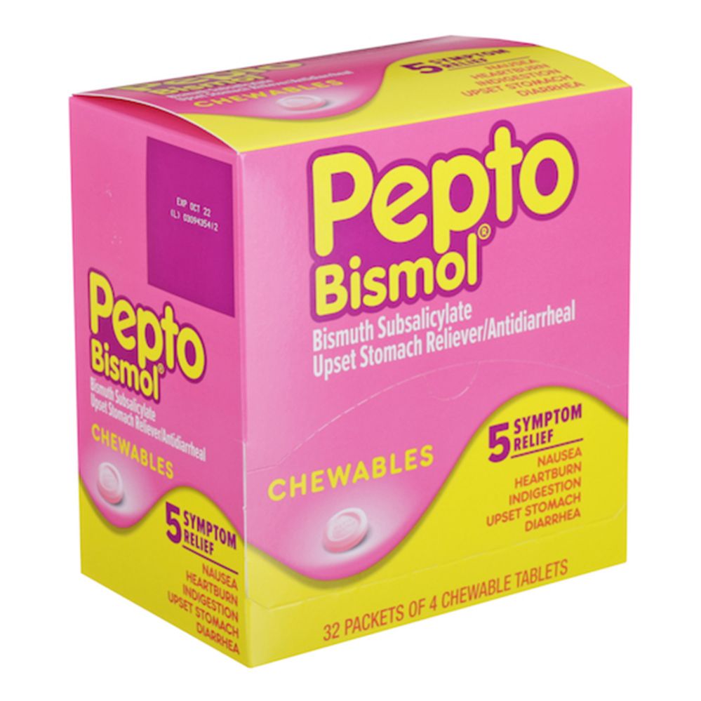 Pepto Bismol Chewables - 32pk of 4