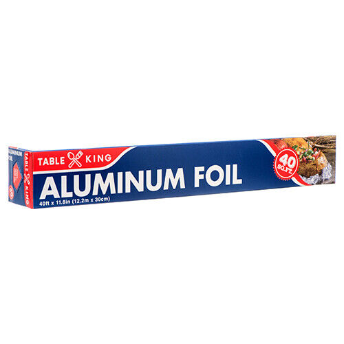 Aluminum Foil Roll Wrap Table King 40ft x 11.8in