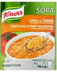 Knorr Letras Con Tomate Tomato Based Alphabet Pasta Mix Soup 3.5oz