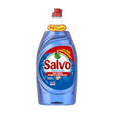 Salvo Power Clean Blue Dish Detergent Soap 900ml