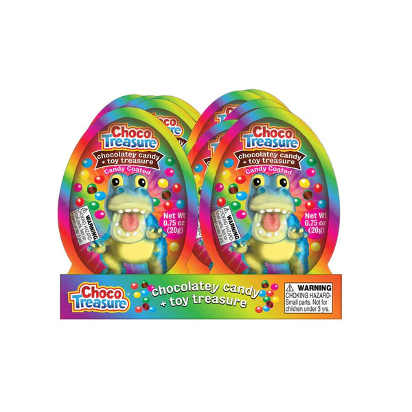 Chocolate Treasure Dino Egg Candy 10ct