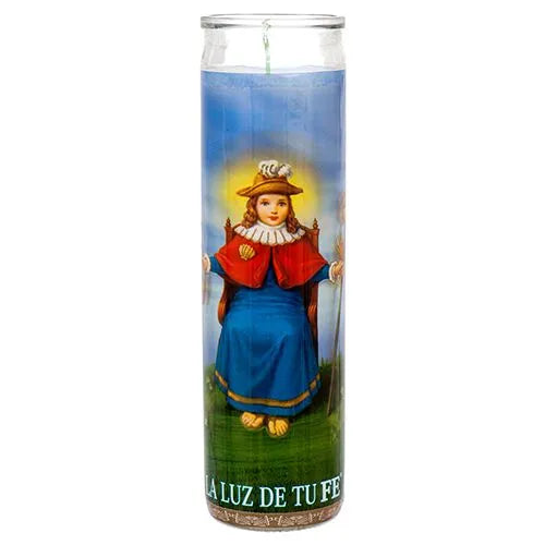 Religious Candle San Nino De Atocha White 12