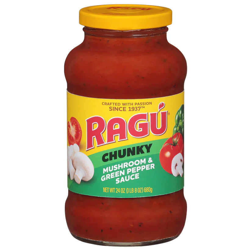 Ragu Mushroom & Green Pepper Pasta Sauce 24oz