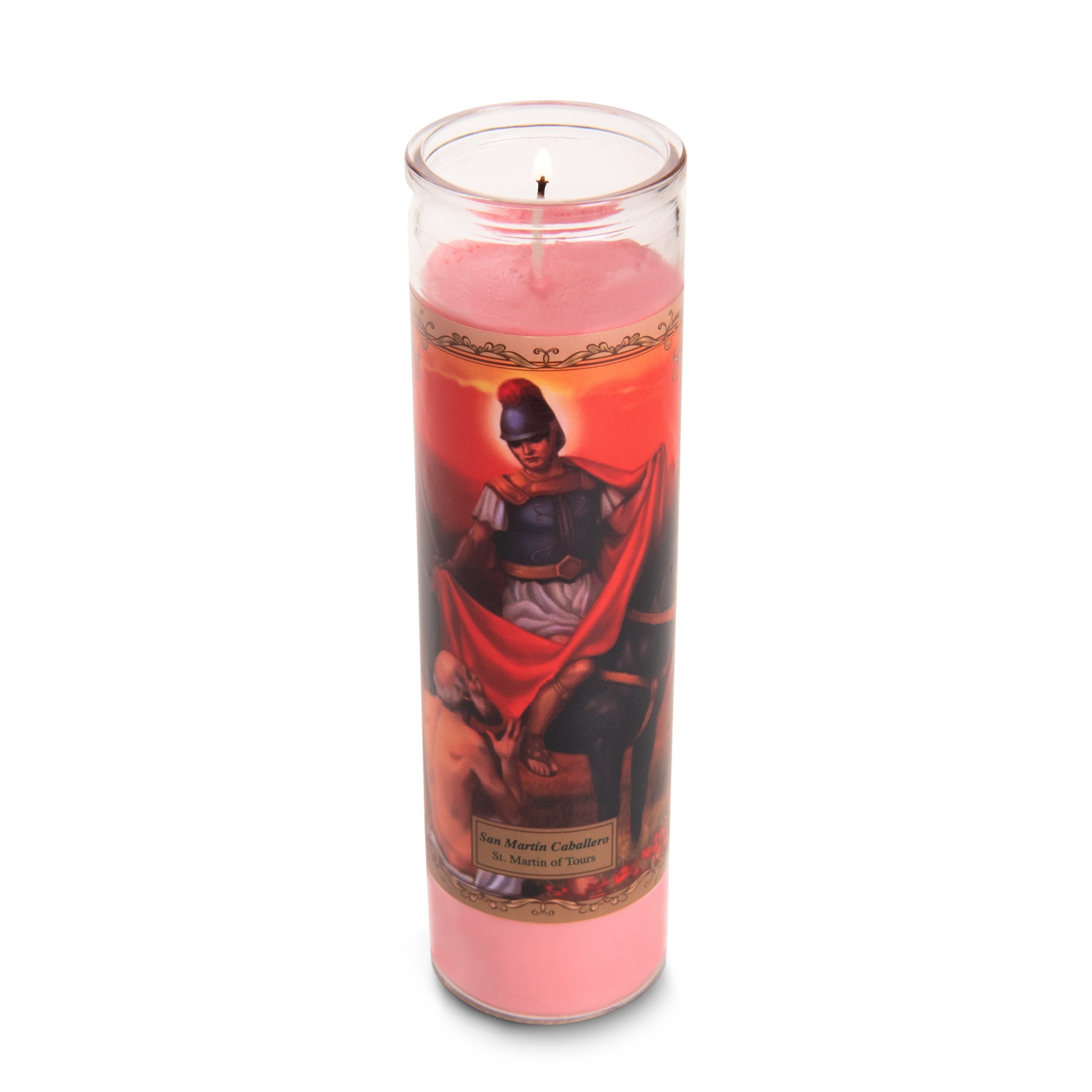 Religious Candle San Martin Caballero